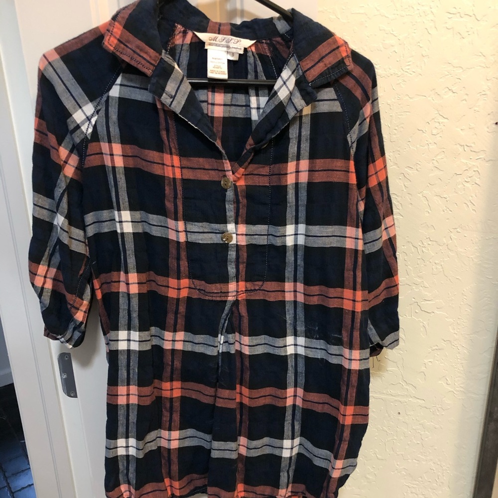 Plaid Tunic